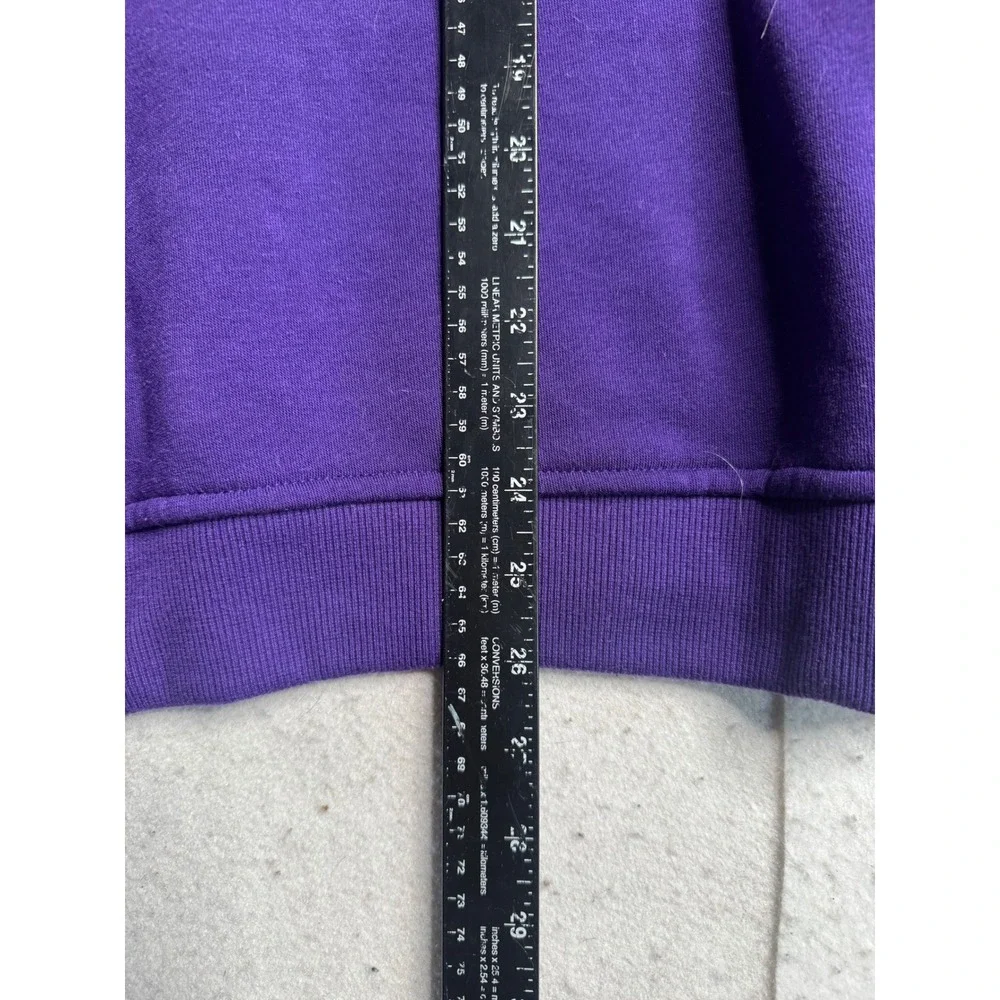 NBA Phoenix Suns Crewneck Sweatshirt Purple Orange Embroidered Logo Mens Small